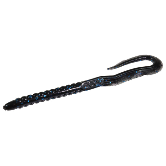 ZOOM TRICK WORM  BLACK/BLUE 20 PER PKG