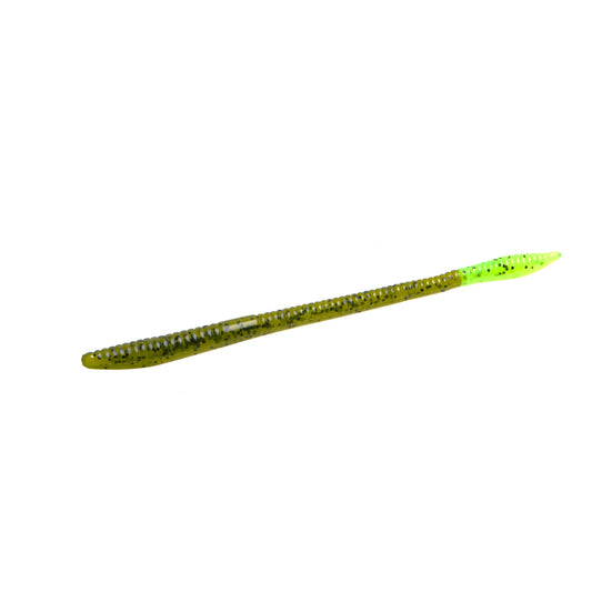 ZOOM TRICK WORM WATERMELON CHARTREUSE 20 PER PKG