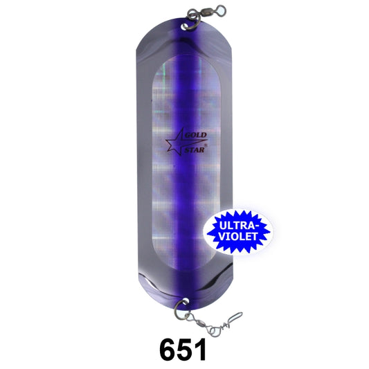 SILVER HORDE 0/0 DODGER 6"  UV PUPLE HAZE 4950 020 651