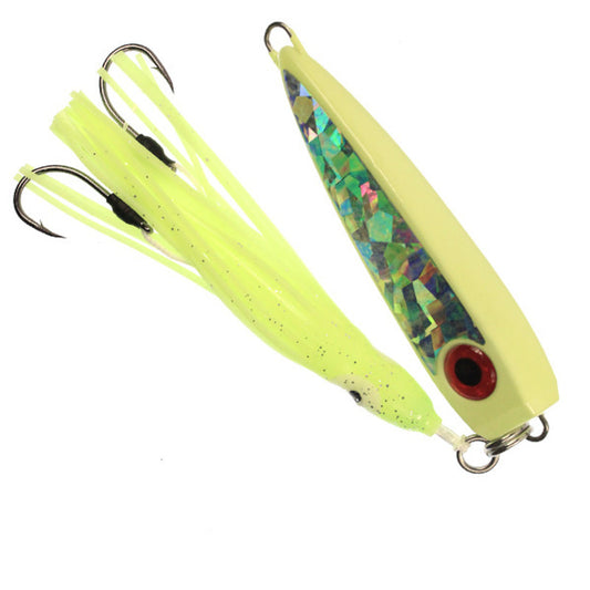 UV Bora Jig 6x Glow W.GLOW HOOCHIE  8OZ