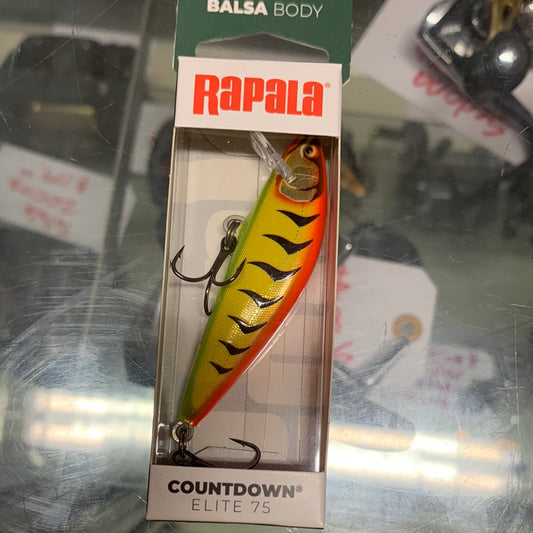 Rapala elite 75, gilded hot tiger