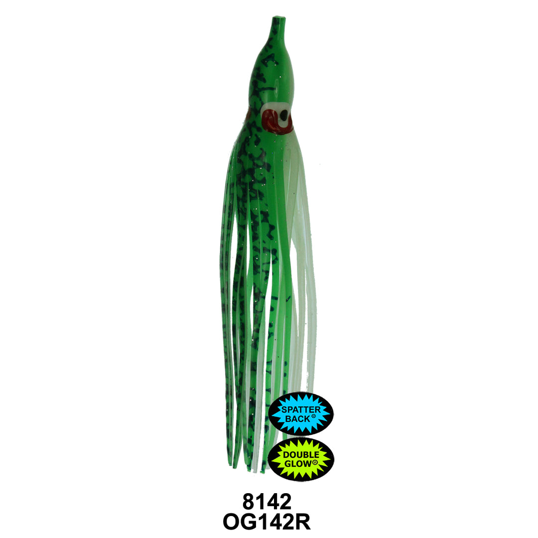 SILVER HORDE OCTOPUS SQUID GOLD STAR - YAMASHITA 3.5 5PK 0G142R CHARTREUSE SPATTER