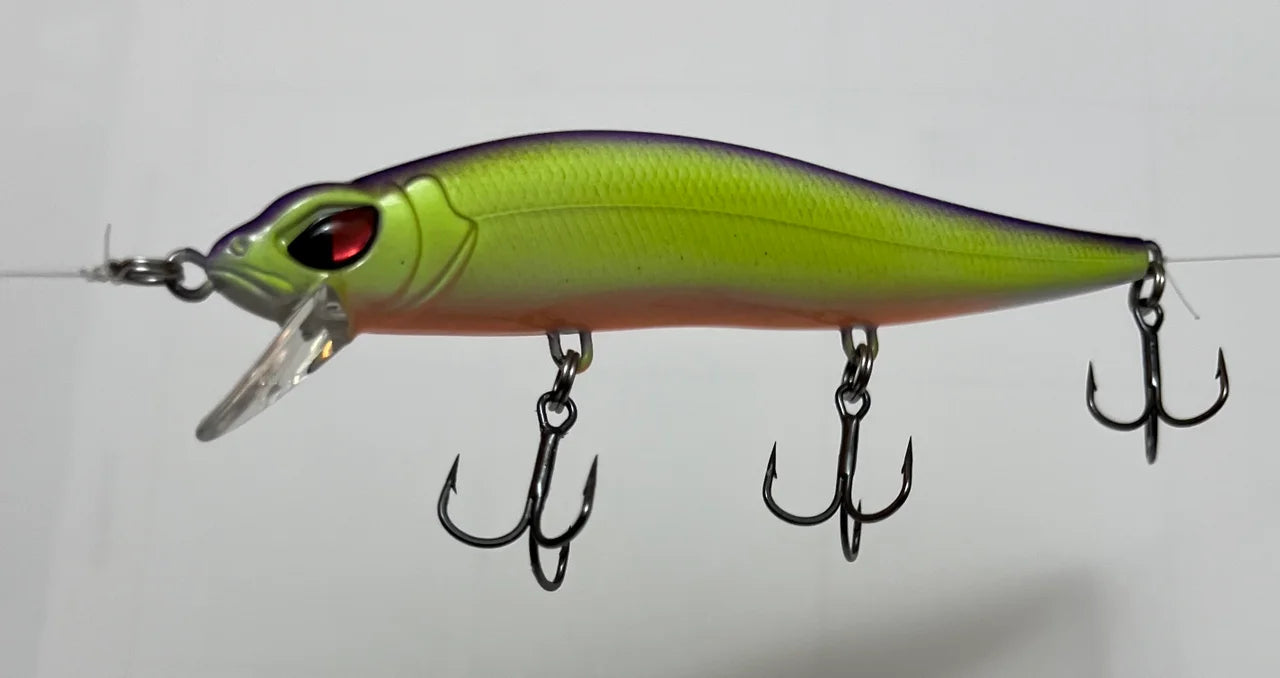 Copper Red Baits Jonah 1:17 Purple Chartreuse