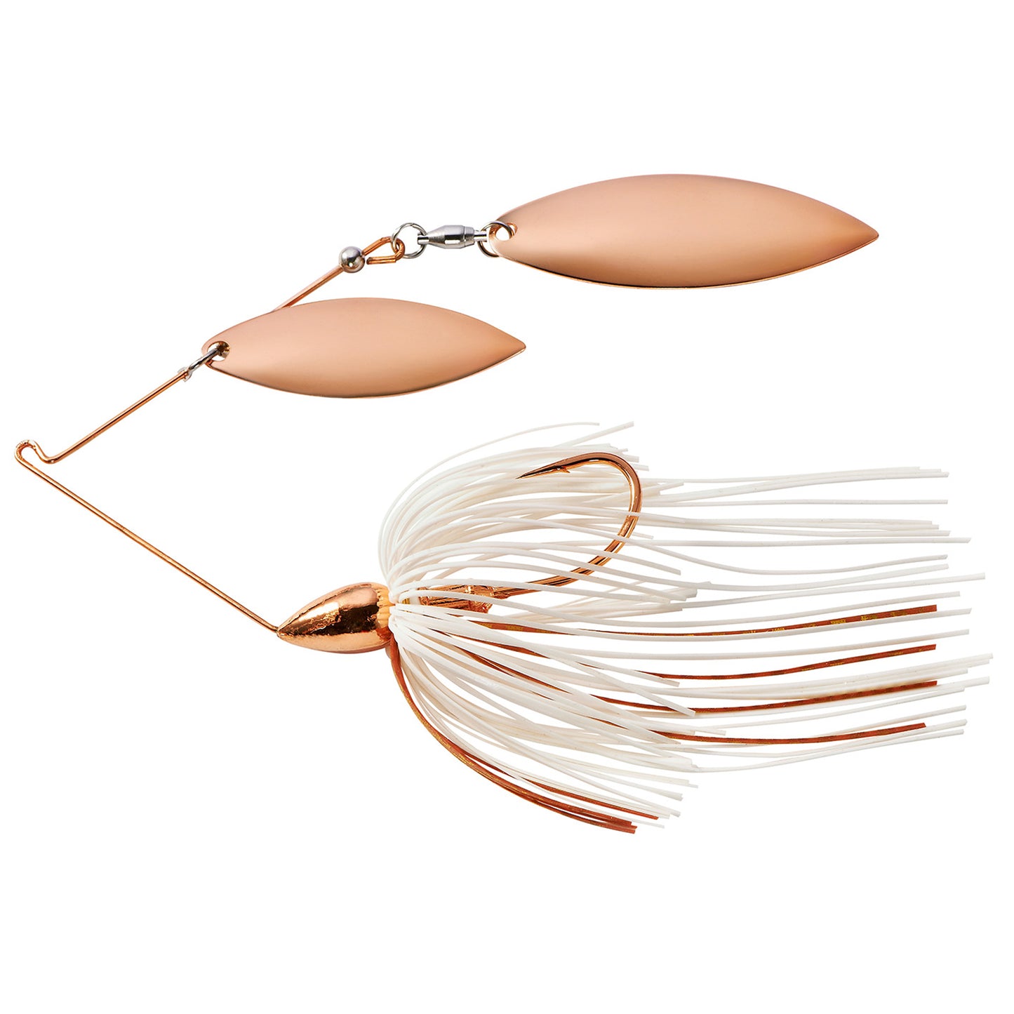 WAR EAGLE Spinnerbait, 1/2oz, #2Willow, Copper, White Copper, 1pk
