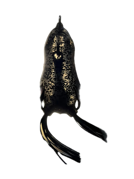 RIPPLE FROG 2" 1/4 OZ POND FROG SPECTACULAR!  SMOKE