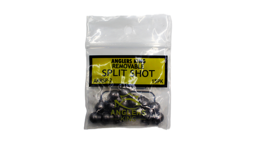 ANGLERS KING REMOVABLE SPLIT SHOT WEIGHTS 1/20th OF AN OUNCE.  QTY 40