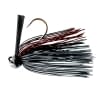 BASS PATROL ROUND RUBBER FOOTBALL JIGS 3/8oz BLACK/RED SCALE