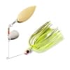 BOOYAH COUNTER STRIKE SPINNERBAIT Tandem / #2 Colorado, #3 1/2 Willow Color: Gold Scale Chartreuse White Hook: 4/0 Weight: 3/8oz