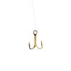 EAGLE CLAW SNELLED TREBLE HOOKS QTY 3 SIZE 14