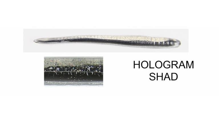 ROBOWORM FAT STRAIGHT TAIL WORM 4.5" HOLOGRAM SHAD qty 8 SK-M13H-8