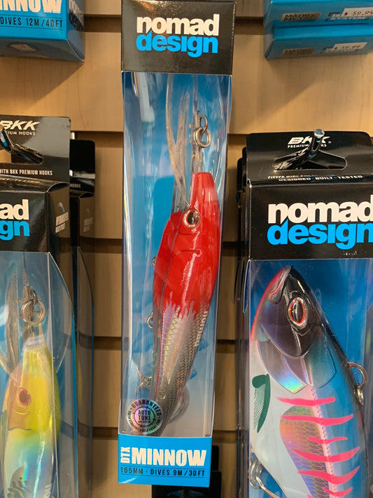 Nomad DTX Minnow 165 mm Fireball Red Head