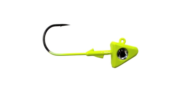 Pitbull Tackle UV Shad Jig Head Chartreuse 1oz qty 1 hook