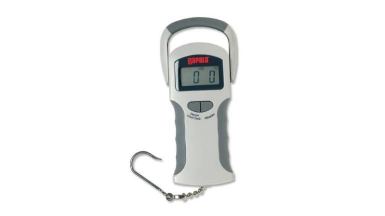 Rapala 50 Lb Digital Fishing Scale - Compact Water Resistant Scale With Backlight