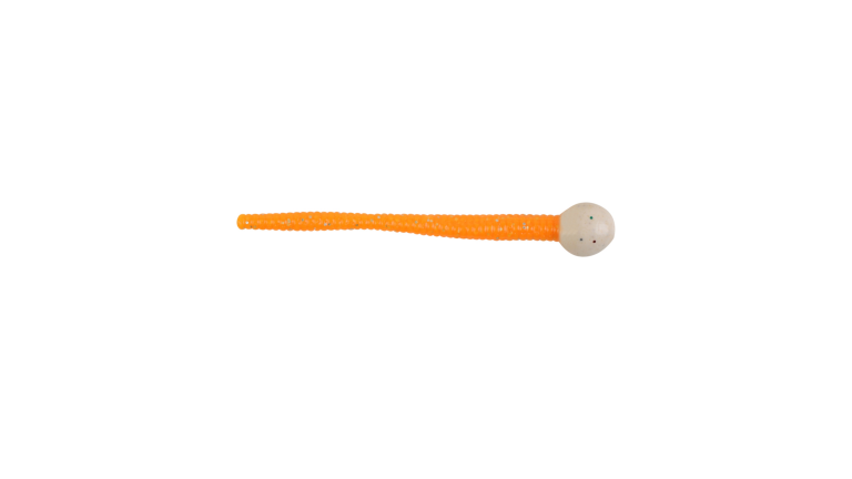 Powerbait mice tails, PEARL WHITE FLOURESCENT ORANGE 13ct