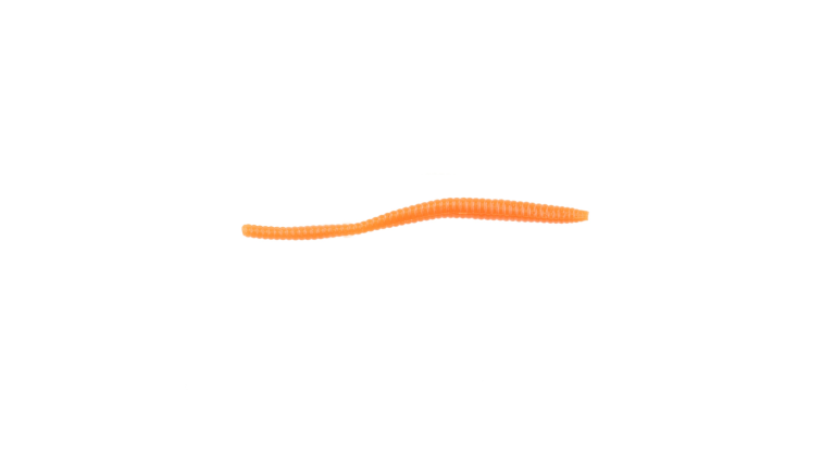BERKLEY POWER FLOATING TROUT WORM 15CT FLOURESCENRT ORANGE 3"