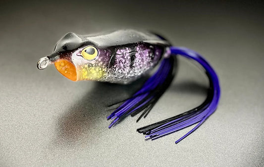 Copper Red Baits Loud Mouth Popping Frog PURPLE SHAD