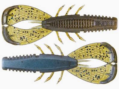 RAPALA CRUSH CITY CLEANUP CRAW 3.5" GREEN PUMPKIN BLUE PEARL 7PCS