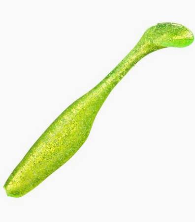 BASS ASSASSIN SALTWATER 4" SEA SHAD CHART/SILVER GLITTER