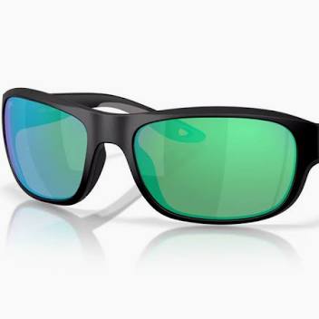 COSTA SUNGLASSES CLIPPERTON MATTE BLACK FRAME LENSE W/GRREN MIRROR