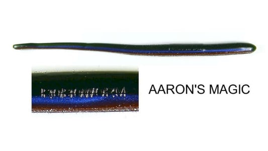 ROBOWORM STRAIGHT TAIL WORM 6" AARONS MAGIC qty 10  SR-8296-10