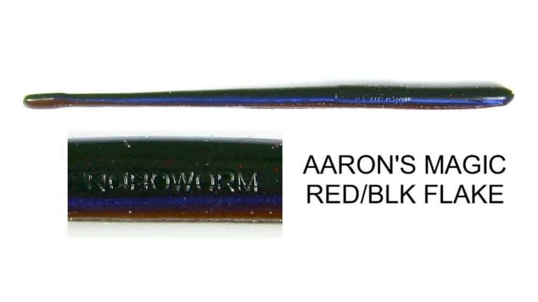 ROBOWORM STRAIGHT TAIL WORM 6" SR-829Y-10. qty 10 AARONS MAGIC R&B