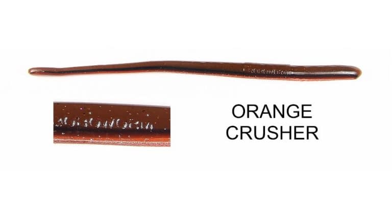ROBOWORM STRAIGHT TAIL WORM 6" ORANGE CRUSHER qty 10 SR-A7JO-10