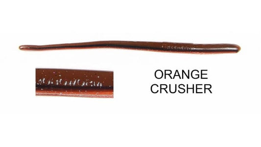 ROBOWORM STRAIGHT TAIL WORM 6" ORANGE CRUSHER qty 10  SR-A7JO-10