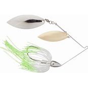 WAR EAGLE NICKEL WILLOW/WILLOW SPINNERBAIT HOT WHITE SHAD 1/2