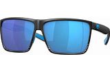 COSTA SUNGLASSES RINCON 158 SMOKE CRYSTAL W/BLUE MIRROR 580G