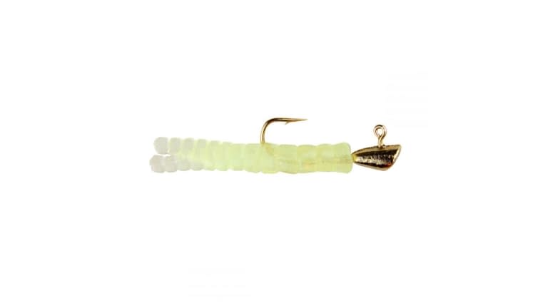 LELAND'S TROUT MAGNET PACK GLOW IN THE DARK 7 TAILS, TWO JIG HEADS