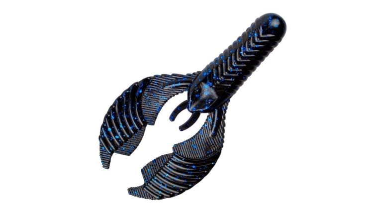 YUM CRAW CHUNK BLACK BLUE FLAKE 3.25" QTY 8