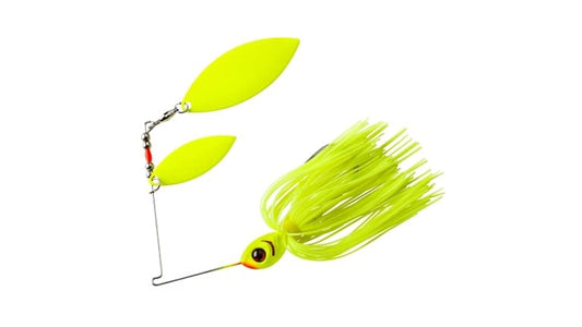 BOOYAH SPINNERBAIT GLOW BLADE 1/2oz Chartreuse / 2x Chartreuse Blades