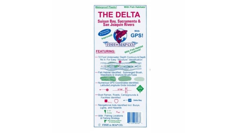 FISH N' MAP WATERPROOF MAP THE DELTA
