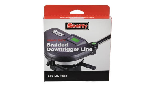 SCOTTY 2202K HEAVY DUTY BRAIDED DOWNRIGGER LINE W/TERMINAL KIT 200'