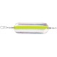 LUHR-JENSEN HERRING DODGER 4/0  CHROME CHARTREUSE REFLEX