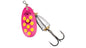 BLUE FOX CLASSIC VIBRAX SPINNER Size 6Hot Pink / Fluorescent Yellow / Silver UV