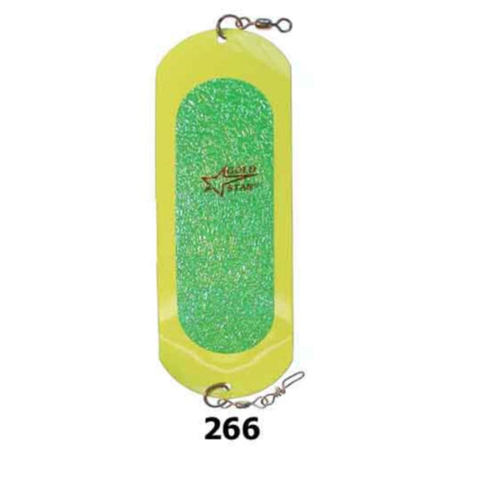SILVER HORDE 0/0 DODGER 6"  CHARTREUSE LIMON OVAL SPECTRA OVAL 4950 020 266