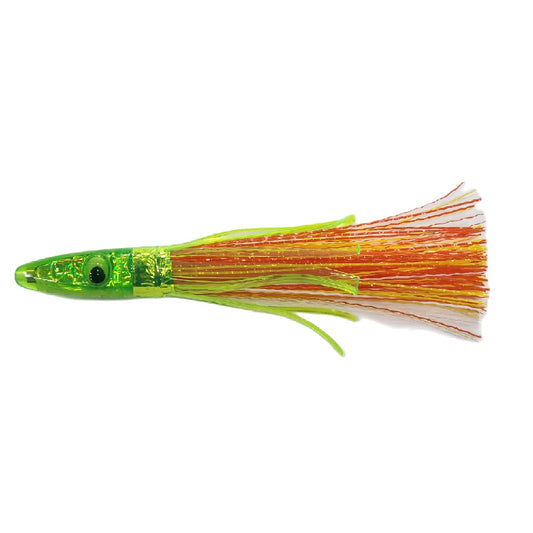 Zuker Grass Skirt Trolling Lure ORNG/YELLOW/GREEN MADE IN THE USA!