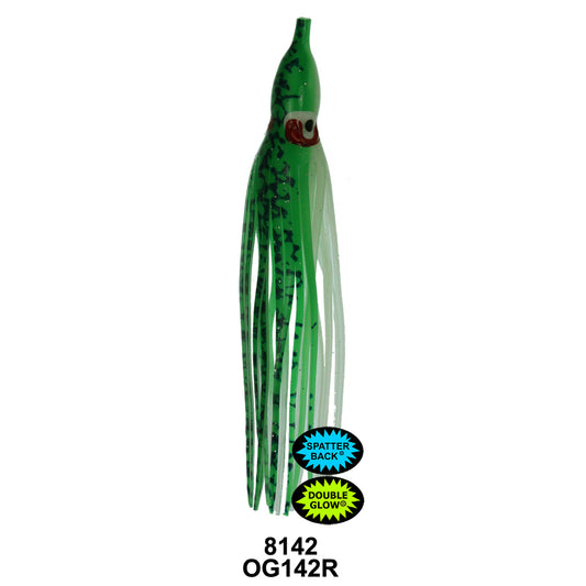 SILVER HORDE OCTOPUS SQUID GOLD STAR - YAMASHITA 3.5 5PK 0G142R CHARTREUSE SPATTER