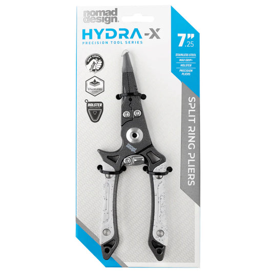 NOMAD DESIGN HYDRA-X 7.25" SPLIT RING PLIERS STAINLESS