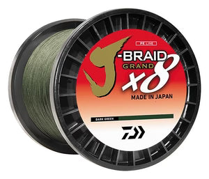J-BRAID X8 BRAIDED LINE -DARK GREEN 50LB