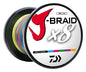 J-BRAID X8 BRAIDED LINE - MULTI COLOR 40LB TEST