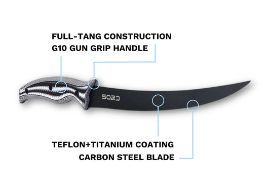 SORD 9" FILLET KNIFE - FLEXY KNIFE
