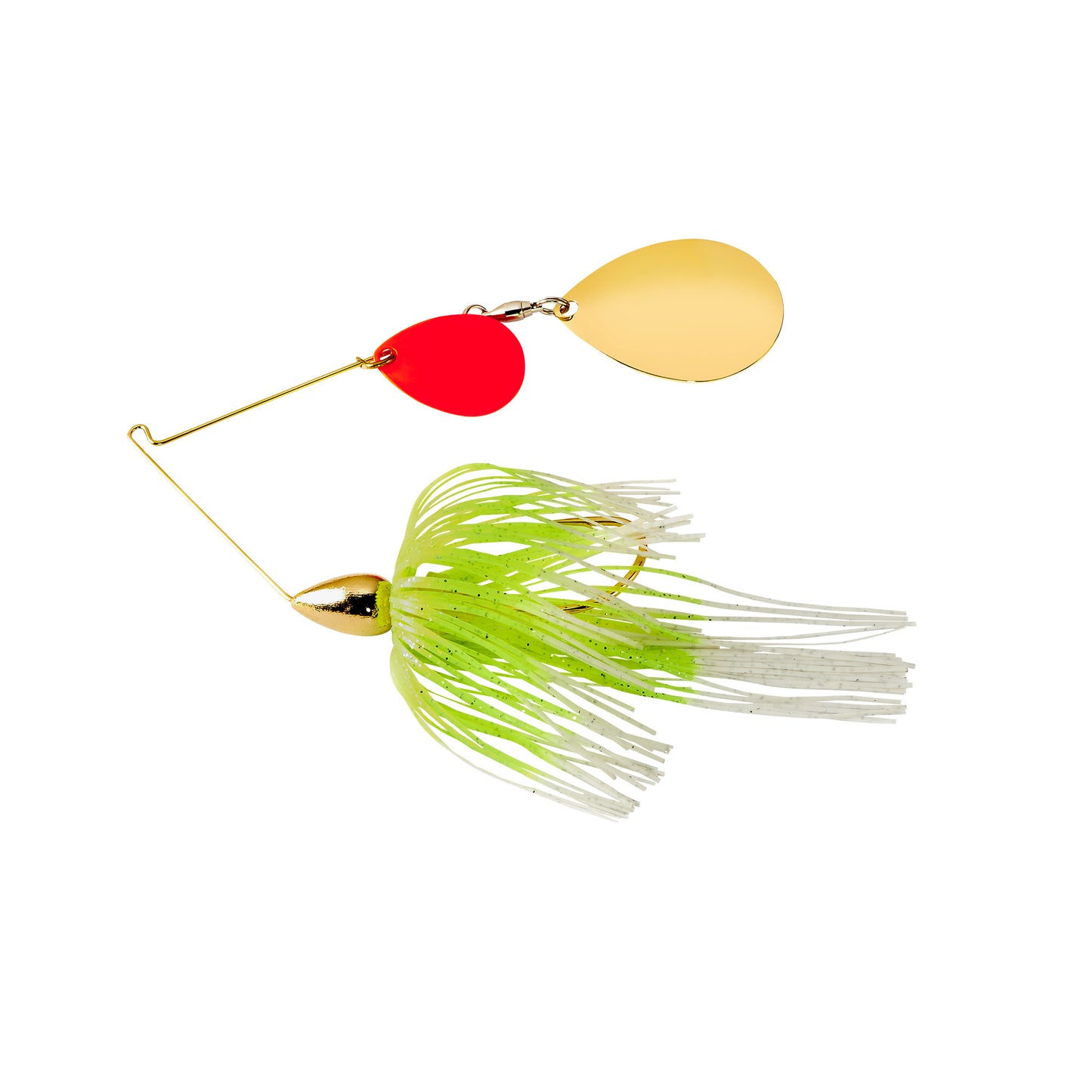 WAR EAGLE Spinnerbait, 1/2oz, #2Colorado, Gold, White Chartreuse, 1pk