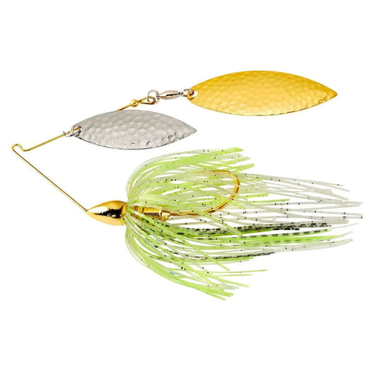 WAR EAGLE Spinnerbait, 1/2oz, Willow/Willow, Gold, Spot Remover, 1pk