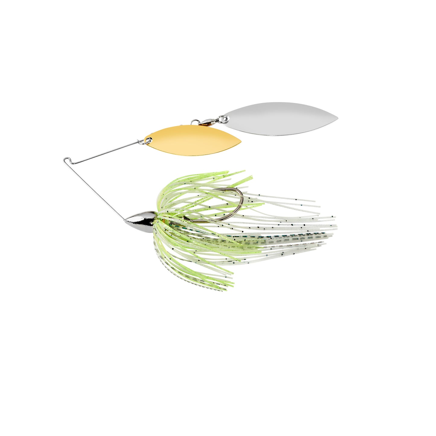WAR EAGLE Spinnerbait, 1/2oz, #2Willow, Nickel, Spot Remover, 1pk