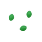 ANGLERS KING HARD GLOW BEADS Green Oval