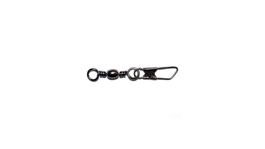 EAGLE CLAW BARREL SWIVELS W/SAFETY SNAP size 10 qty 12