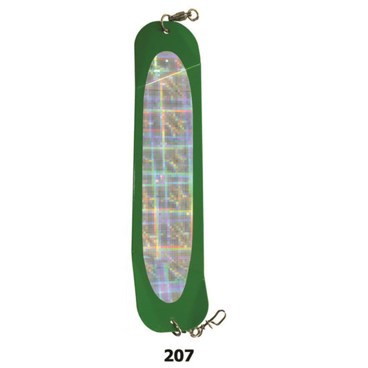 SILVER HORDE DOUBLE BB FLASHER GREEN SILVER MYLAR 4911 012 207
