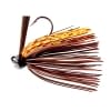 BASS PATROL ROUND RUBBER FOOTBALL JIGS 3/8oz Brown/ORANGE SCALE
